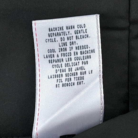 NWT Guess Jeans/ Black short sleeved blouse/ Tie back/ Peasant/ Size US L - Picture 12 of 14